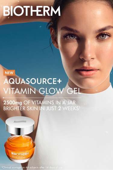 Aquasource+ Vitamin Glow Gel. 2500mg of vitamins in a jar brighter skin in just 2 weeks.